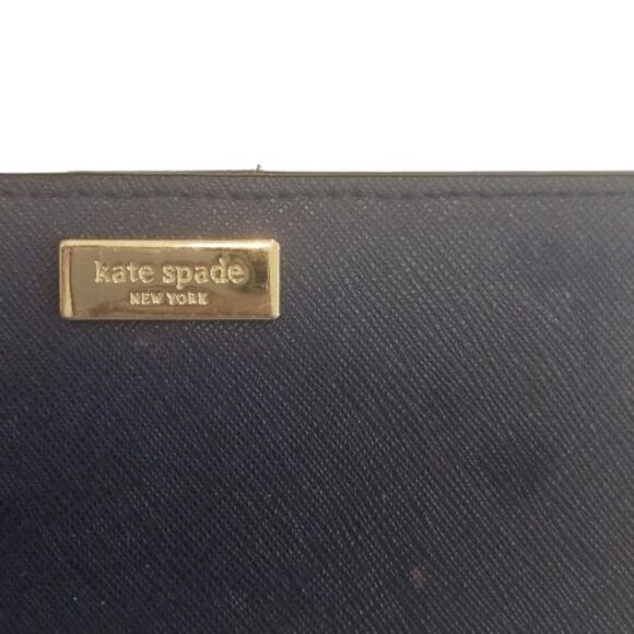 Kate Spade Natalia Navy Blue Trifold Wallet - Picture 7 of 7